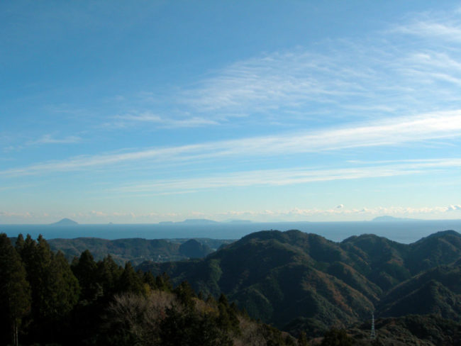 太平洋、伊豆七島までを望む眺望