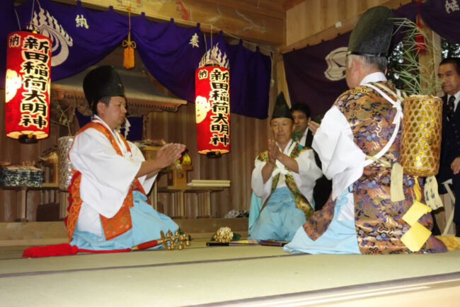 梅ヶ島新田稲荷神社神楽