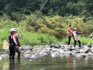 鮎の友釣り体験