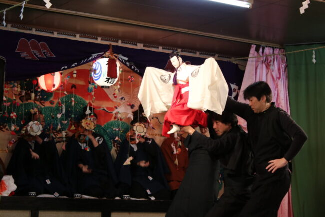 牛越神社の人形三番叟